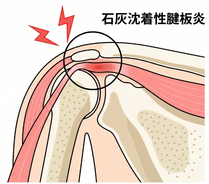 石灰沈着性腱板炎のイメージ