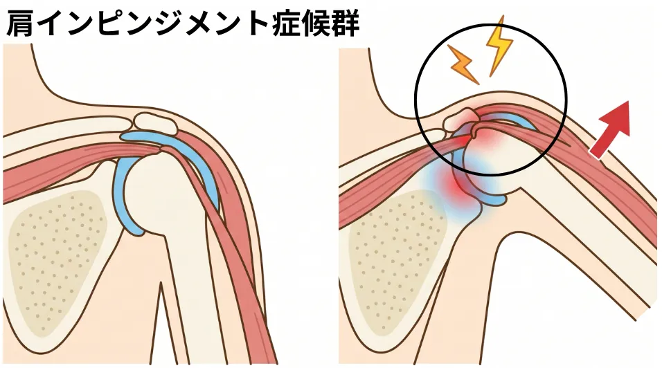 肩インピンジメント症候群のイメージ